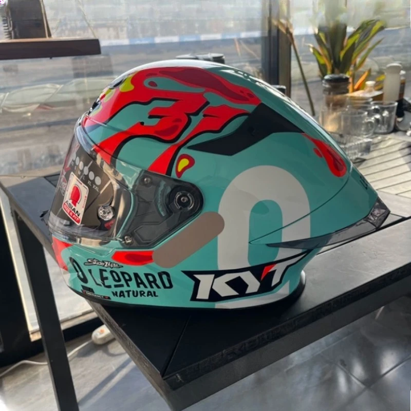 Original KYT Motorcycle Helmets ECE2206 Sport Bike Helmet Men DOT ECE Scooter Casco De Moto HELMET KYT Casco Shark Pattern