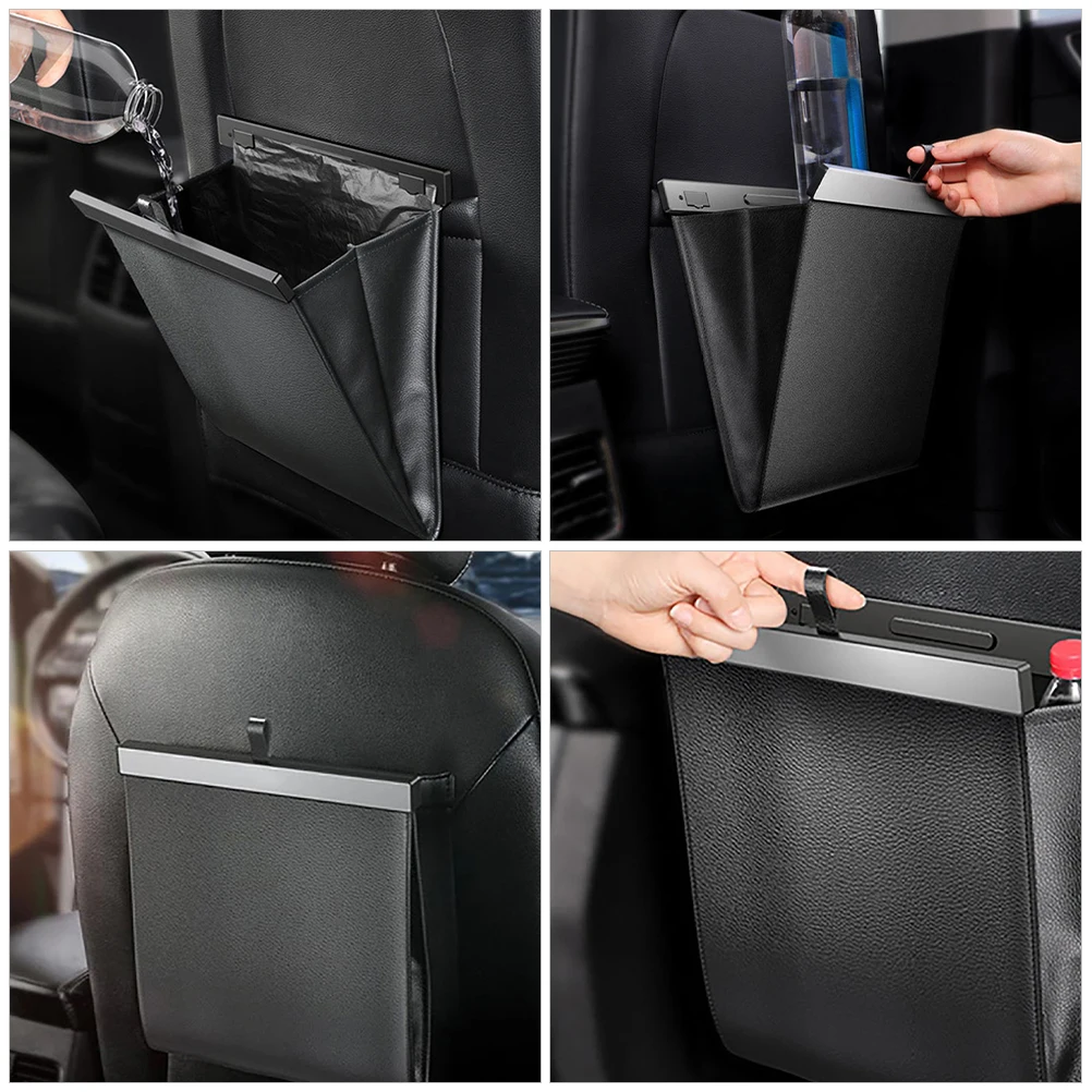 

Foldable Large Capacity Car Trash Can Waterproof Hanging Storage Backseat Vehicle Garbage Organizer Pocket Container