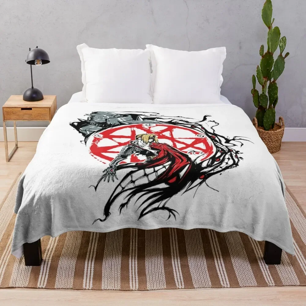 

Fullmetal Alchemist brotherhood Anime Throw Blanket Thermal christmas gifts Blankets
