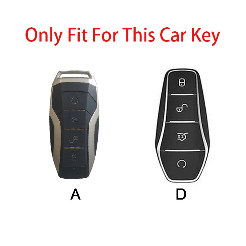Car Key Case Cover Full Alloy Shell Keyring Pendant For BYD Atto 3 Han EV Dolphin Durable Second Song Pro Tang DmI QIn PLUS Yuan
