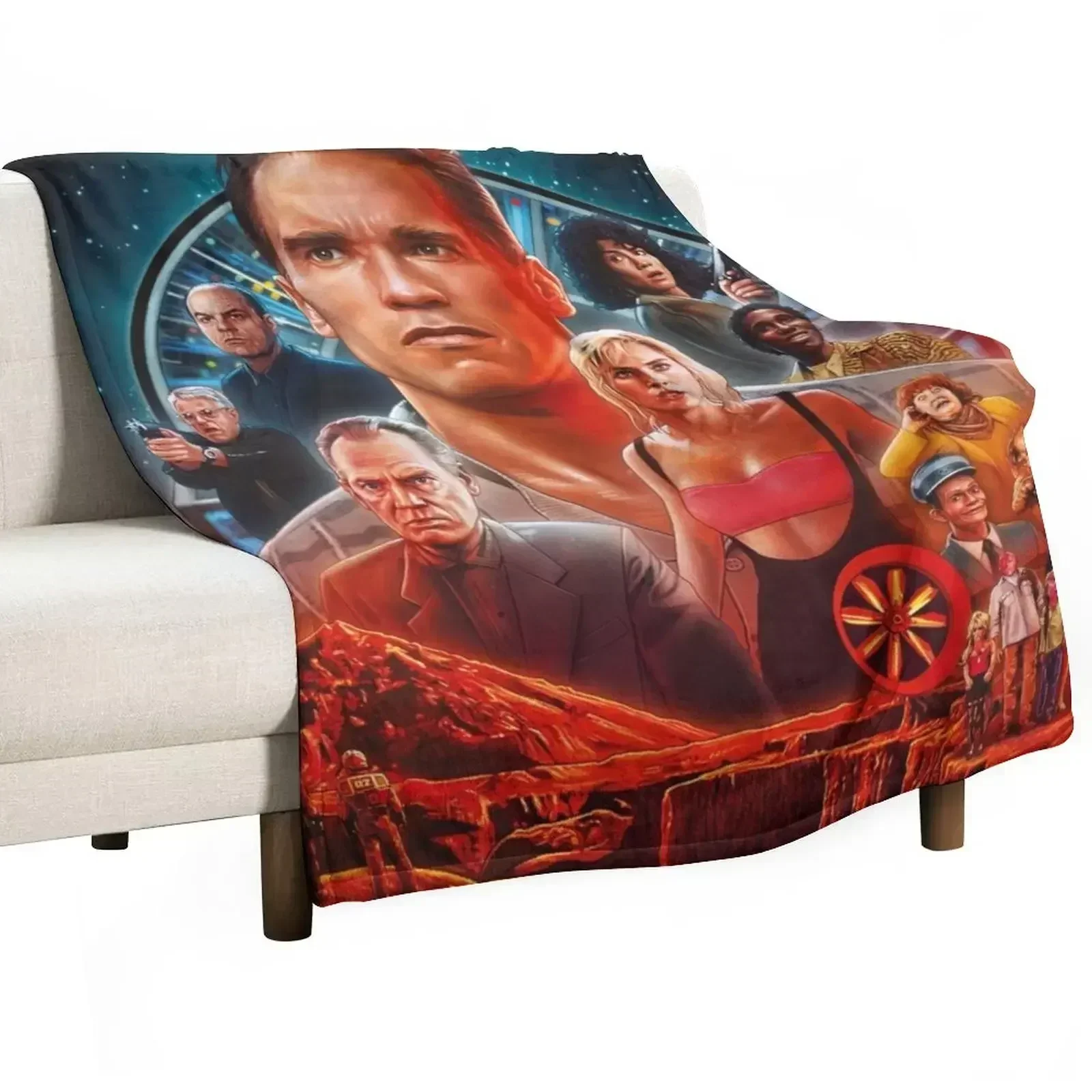 

Total Recall (1990) Throw Blanket Thermal Decorative Beds Soft decorative Blankets