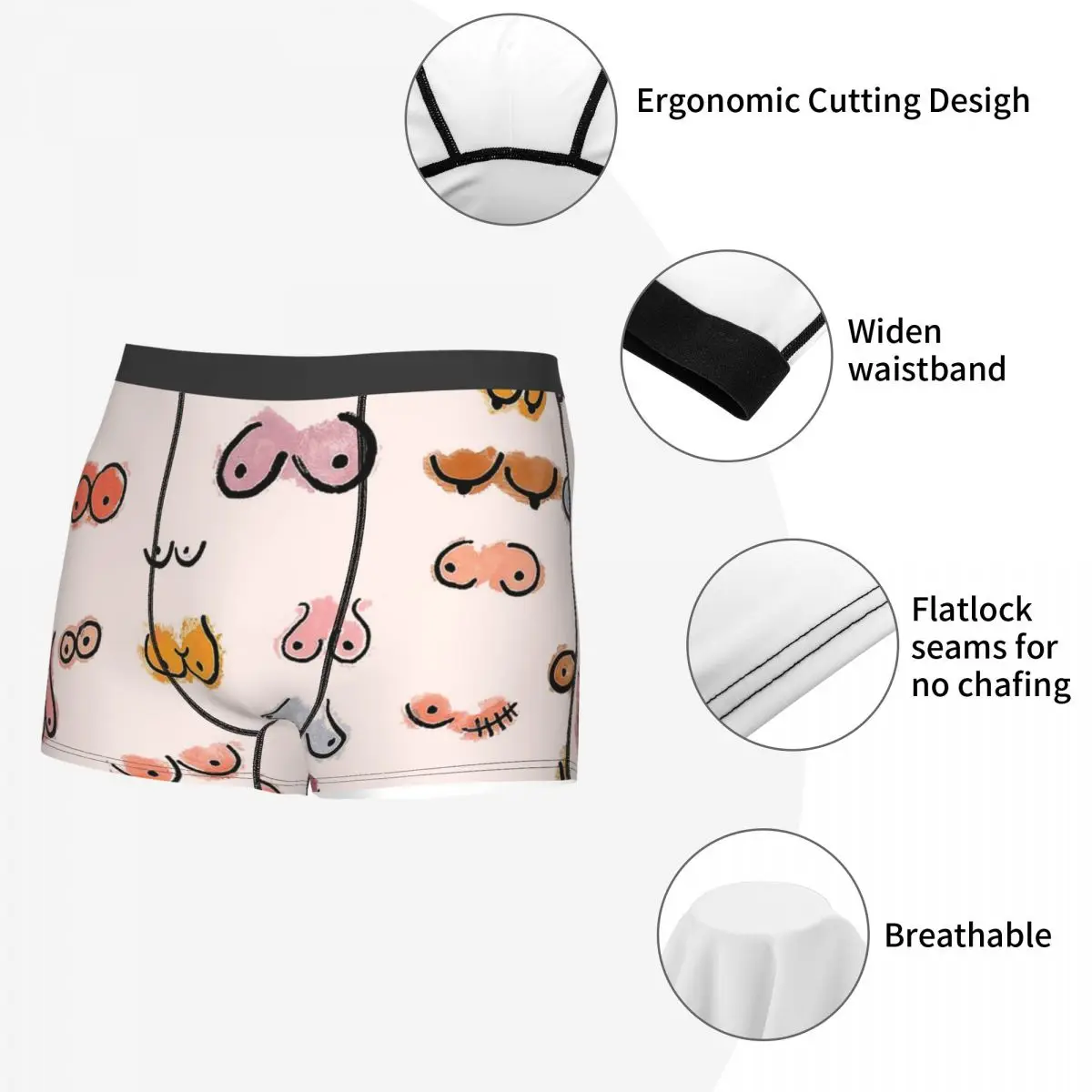 Caleçon imprimé pour Homme, sous-vêtement, Boxer