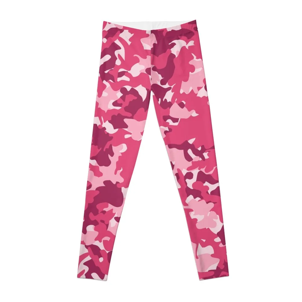 

Pink Camo Leggings trousers Women's fitness Leginsy push up for fitness Womens Leggings