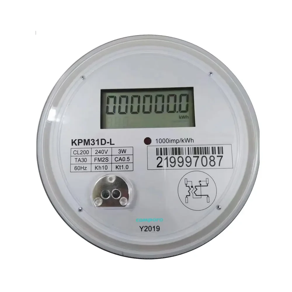 2025 ANSI KWH Meter Single & Two Phase Digital Smart Energy Meter Round Cabinet Watt Meter
