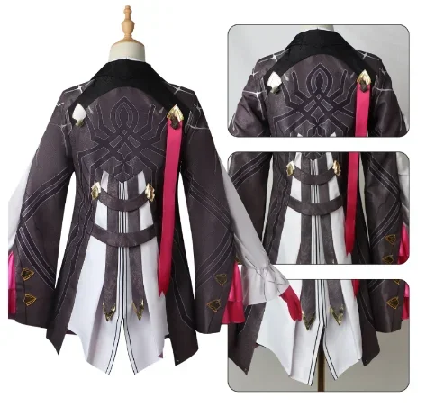 Anime Spiel Genshin Impact Kafka Cosplay Kostüme Hochwertige Halloween-Kostüme für Frauen Party Karneval Outfits Perücken Zubehör