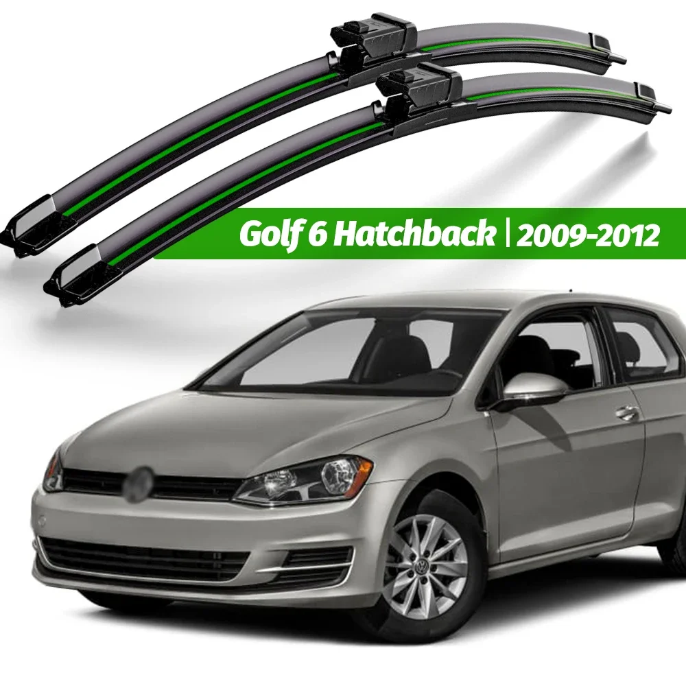 

Wiper LHD Front Wiper Blades For VW GOLF 6 Hatchback 2009 - 2012 Windshield Windscreen Window Brushes 24"+19" Accessories