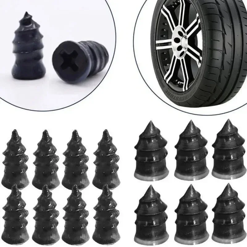 10/20/30Pcs Car Tyre Repair Rubber Nails Set Universal Cars Motorcycle Patch Nails Truck Bicycle Scooter Puncture Repair Tools