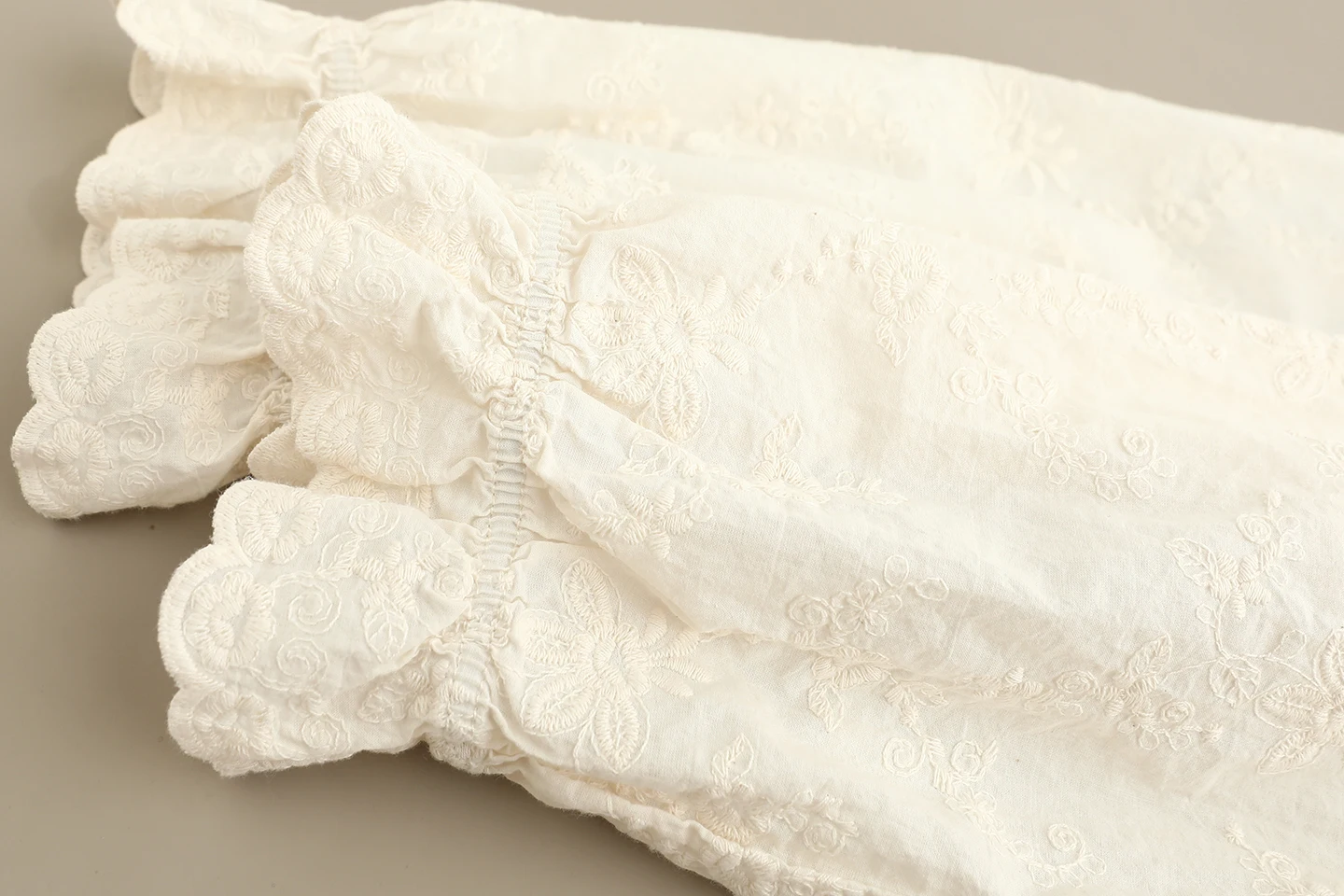 เสื้อเชิ้ตผ้าฝ้ายปักลายการ์ตูนสไตล์โมริเกิร์ลญี่ปุ่น แต่งลูกไม้ ปะติดปะต่อ คอปีเตอร์แพน แขนยาว สไตล์ลำลองสำหรับผู้หญิง