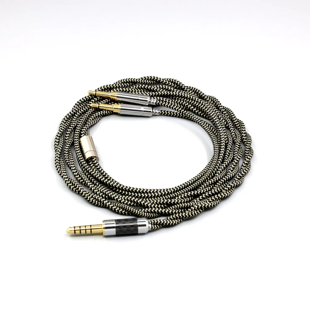 Litz ofc-編組ヘッドセットシールド,2コア,2.8mm,hifiman sundara unanda he1000se v2 he6se he400se arya xs ln008063,