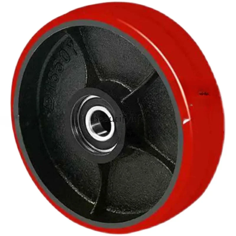 Forklift accessories Front and rear wheels Polyurethane pure iron wheels PU wheels, electric vehicles