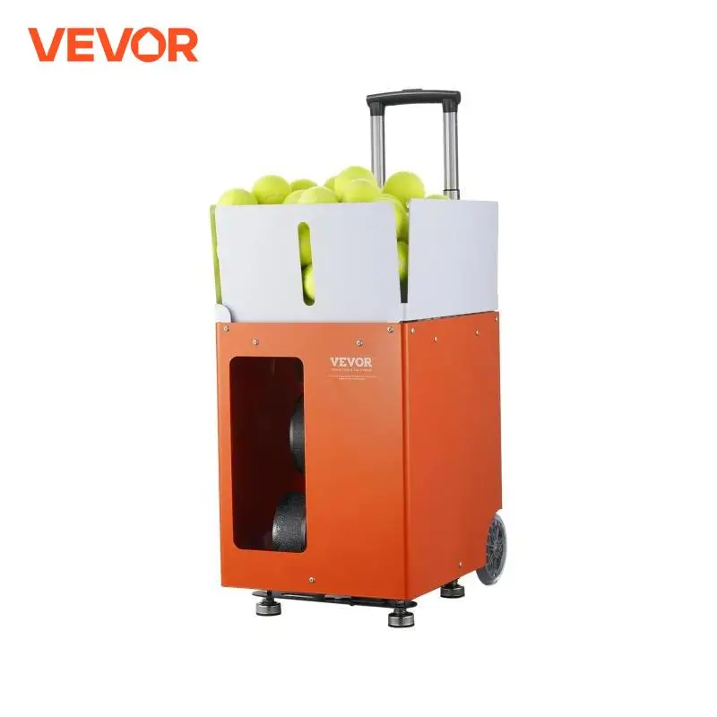 VEVOR Tennis Ball Machine Automatic Portable Tennis Ball Launcher 100 Balls Tennis Training Practice Thrower Multi-Mode Drills