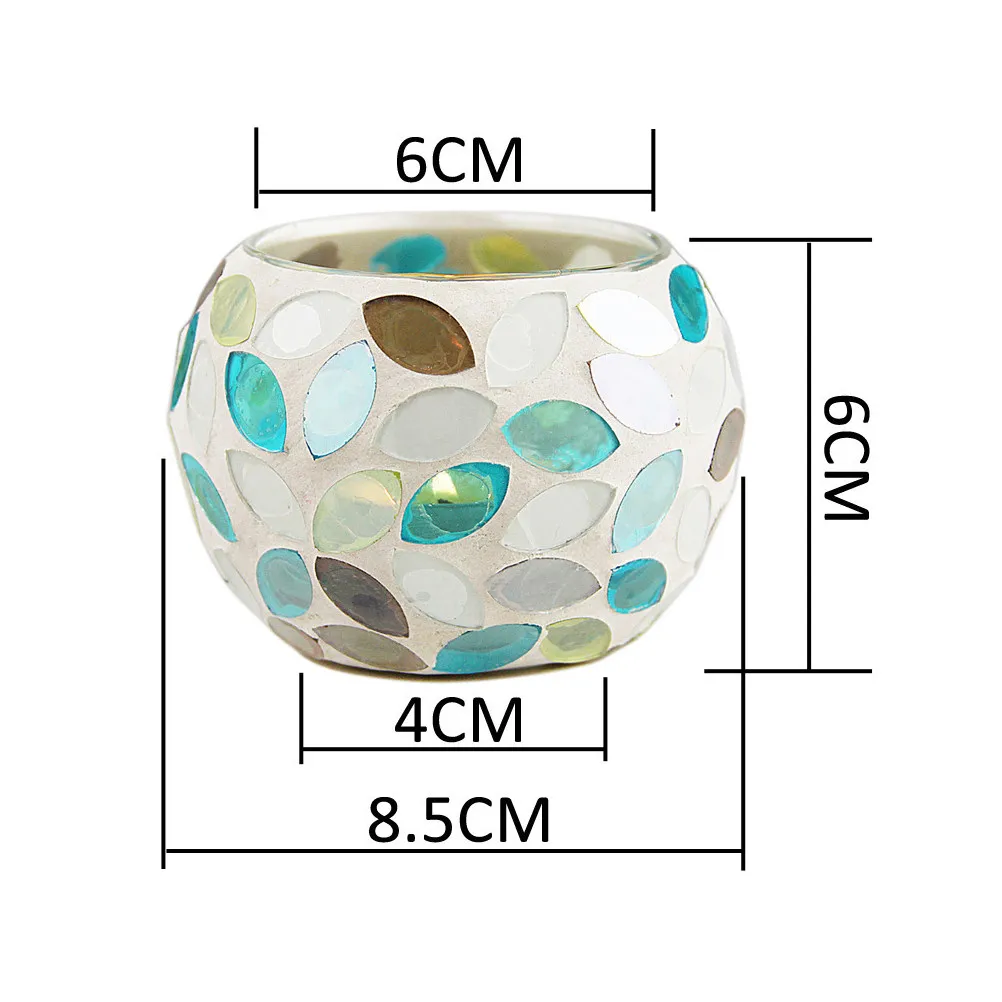 Glass Holder Creative Vintage Candlestick for Dining Table Romantic Bedroom Living Room Office Decoration Wax Drip Proof