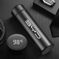 Car Insulated Cup 500ml Water Cup Coffee Tea Thermos For BYD Tang F3 E6 Atto3 Yuan Plus Song Max F0 G3 I3 Ea1 Dmi 2din S7 E3 L3