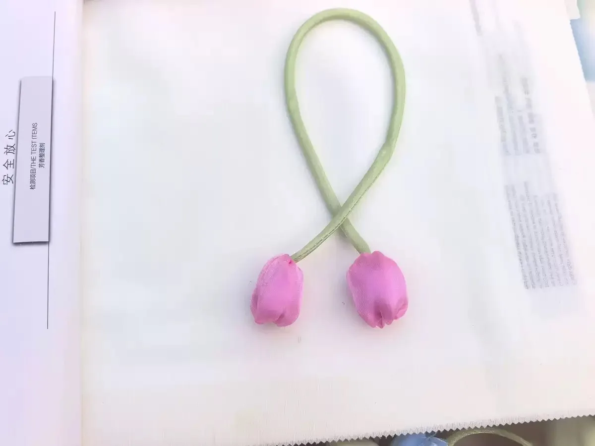 

Набор из 11 маленьких подвесок-тюльпанов: аксессуары для одежды, заколки для волос, резинки для волос, украшения для сумок и одежды