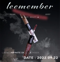 LEEMEMBER Hazy Doctrine Double-ended Lip Glaze Series Moisturize Tint Women Beauty Makeup Cosmetics