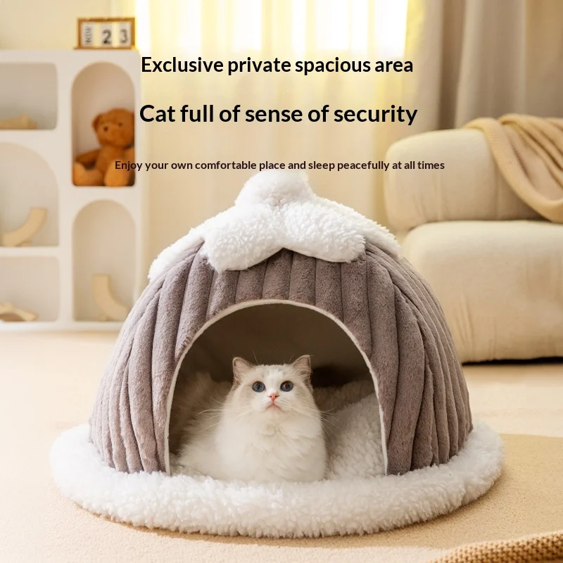 Thumbnail 2 - #28 Enclosed Cat Cave Beds List of Top Picks