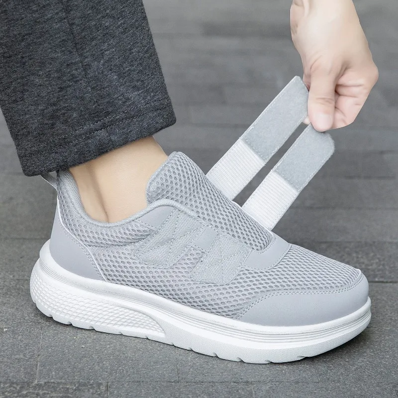 

Men Women Diabetic Shoes Wide Toe Box with Adjustable Double Straps Arch Supporting Soft Sneakers Extra Wide Orthopedic Shoes