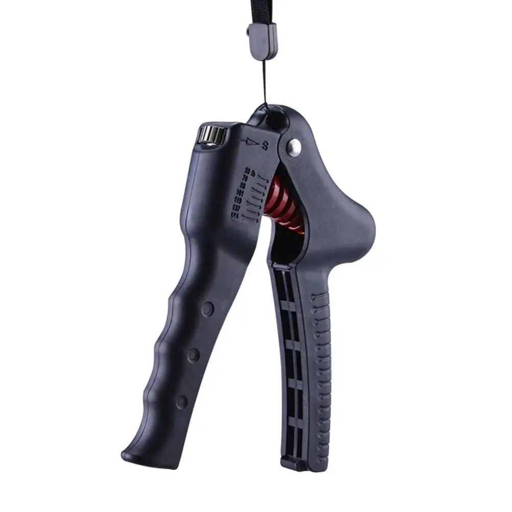 

Hand- Developer Wrist Fitness Adjustable Force Intelligent Gripper Comfortable Concave Handle Steel Spring