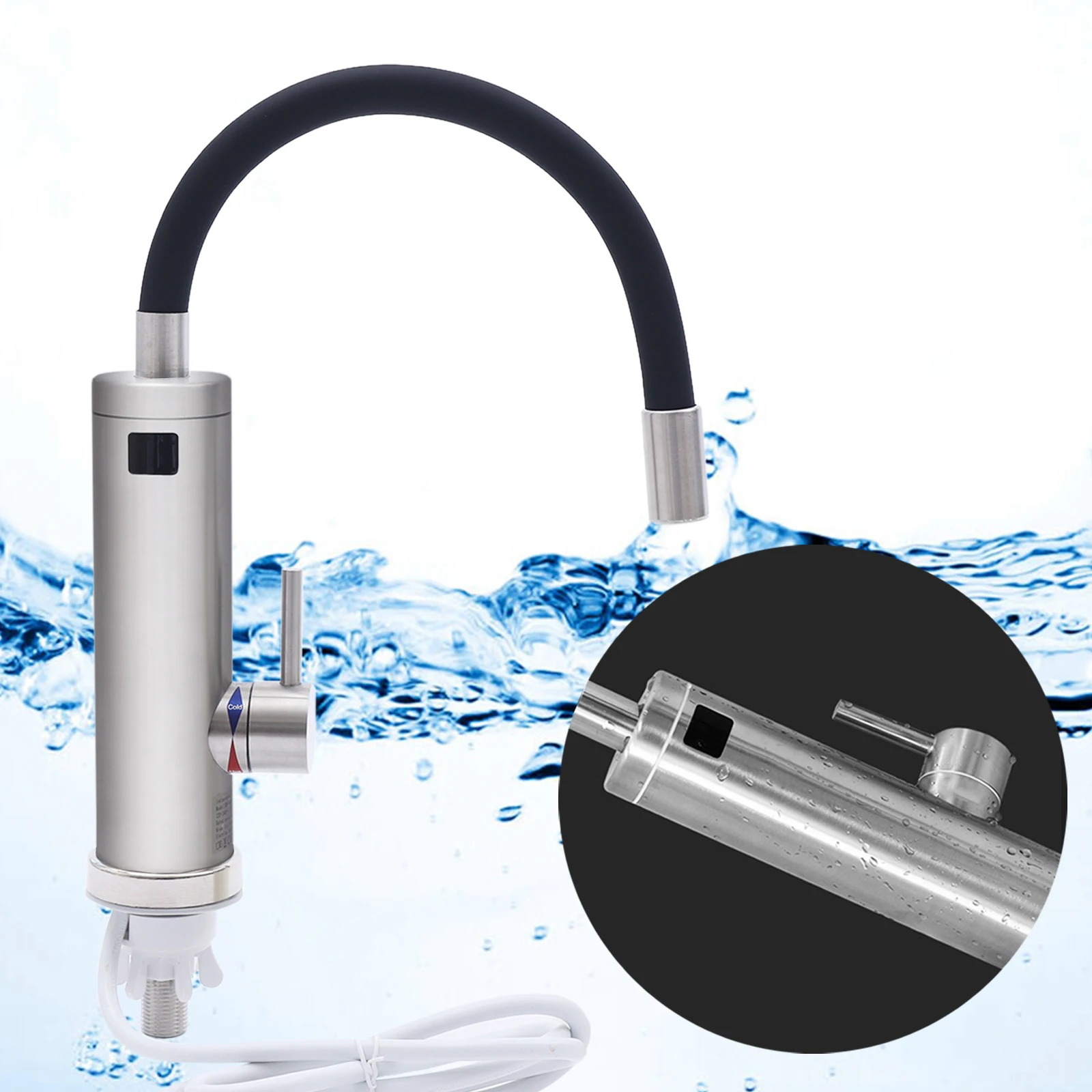 Instantaneous Electric Water Heater Kitchen Sink Faucet Instantaneous Faucet 3KW