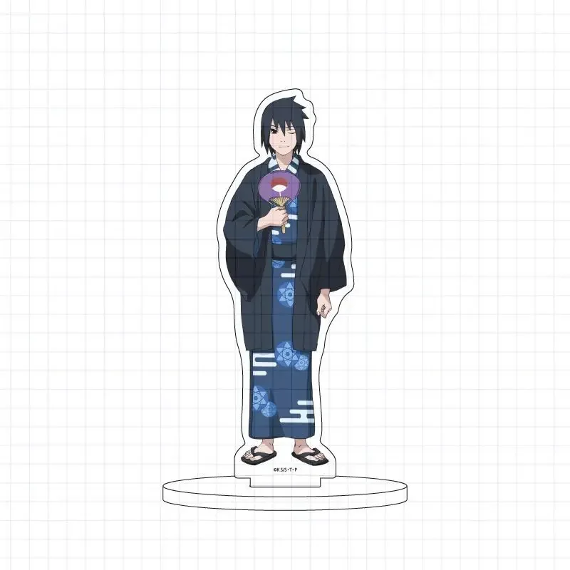 Japanese Naruto peripheral acrylic stand-up bathrobe series Naruto Boruto Sasuke Sakura model anime minifigure birthday gift