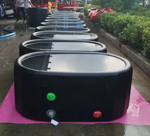 Vasca da bagno gonfiabile in plastica di alta qualità da 150 cm Accessorio per anziani Vasca da bagno per ghiaccio grande da 150 cm Secchio per immersione fredda per terapia del freddo