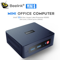 Beelink Mini S Mini PC Intel 11th Gen Jasper Lake N5095 DDR4 8GB 256GB 128GB SSD Wifi BT 1000M LAN Desktop