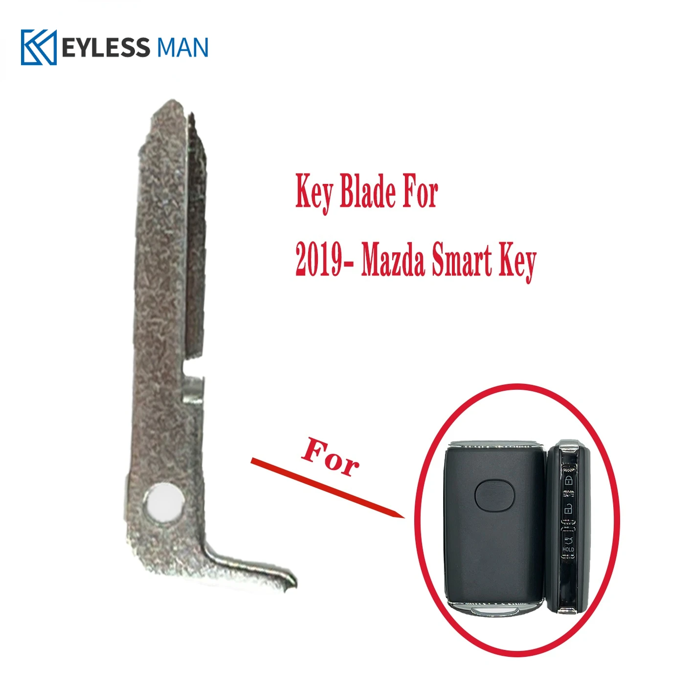 

Emergency Key Spare Key Blade For Mazda M6 MX5 CX5 CX7 CX9 RX8 Cx30 2018-2022 Smart KeyBlade