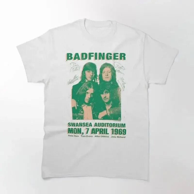 Badfinger Live In Swansea 1969 T Shirt Retro White S 2345Xl