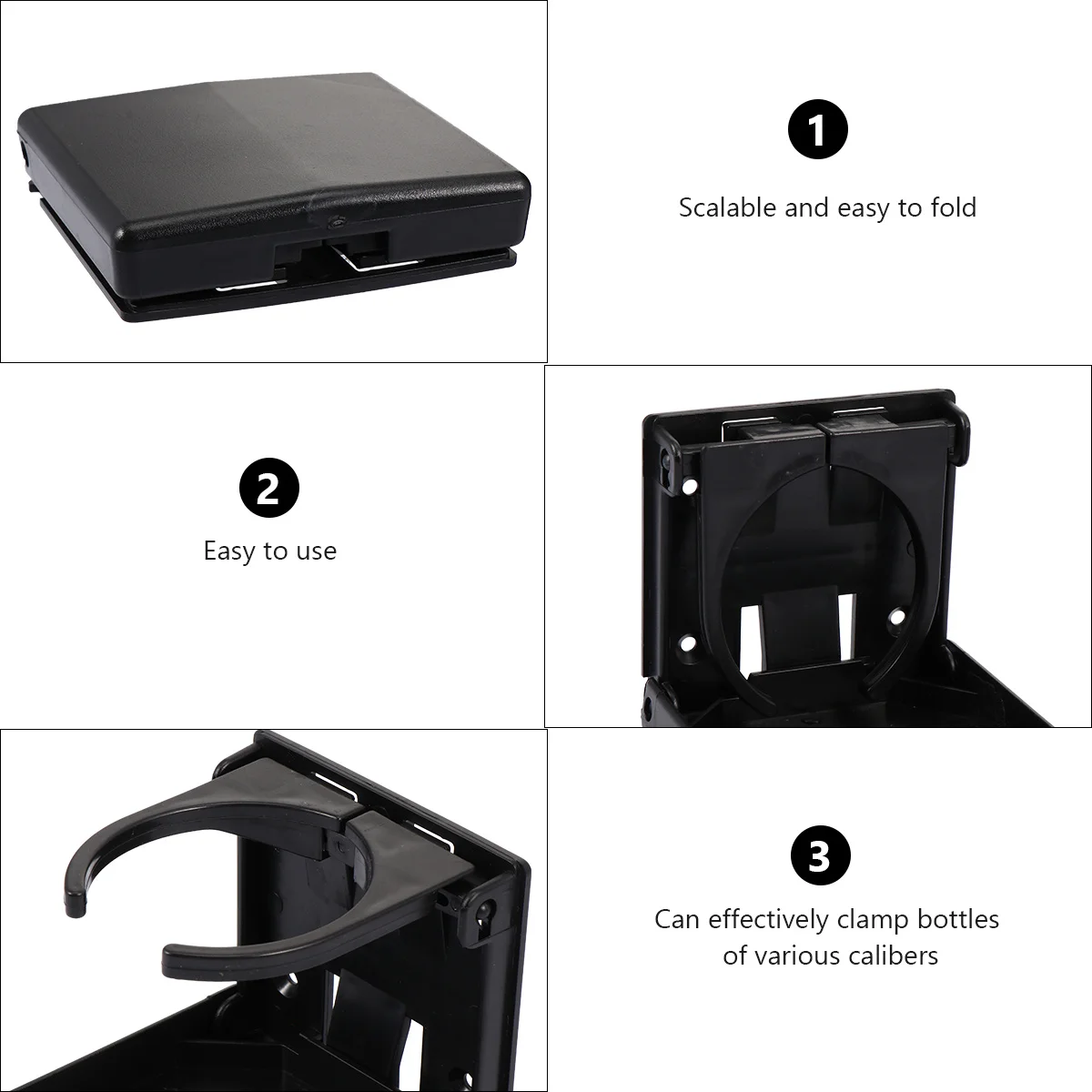 

2Pcs Foldable Cup Rack for Car Vehicle Use Adjustable Beverage Holder Fit for Cups Cans Mugs Fits Rv Boat Truck Easy