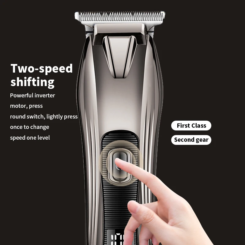 WAIKIL New Men's Multi functional Hair clipper Beard Trimmer USB Charging Cordless Barber Portable Hair Generator Pusher