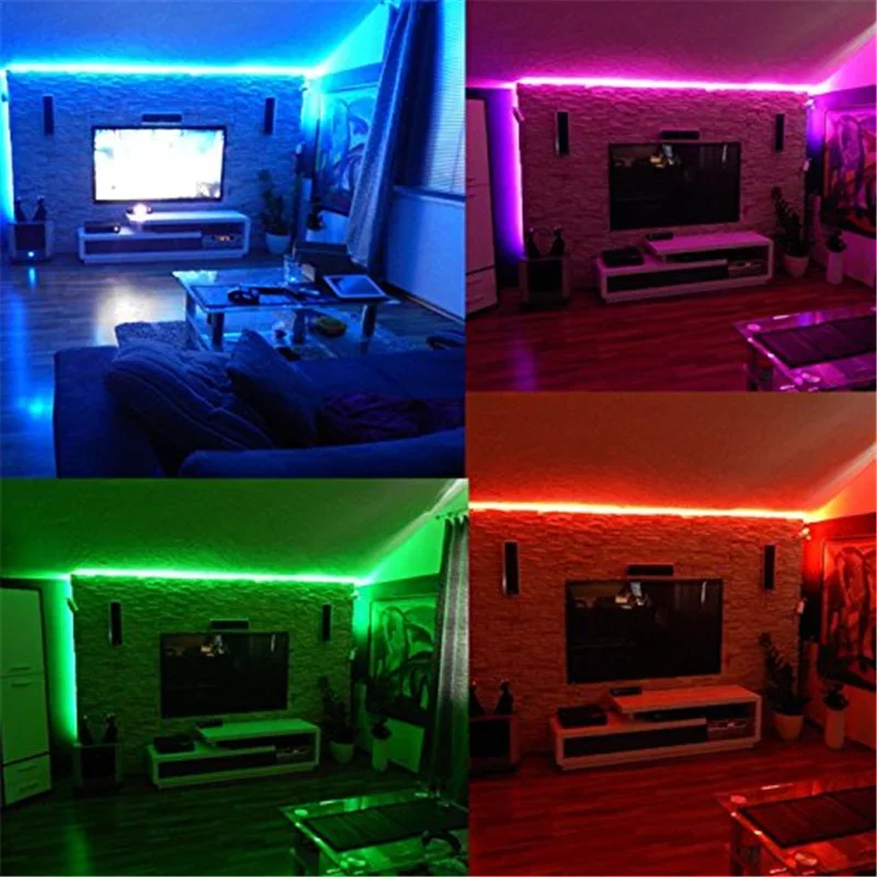 Smart Life Led Strip Lights with Remote 30m/98.4ft TUYA Led Rope Light Voice Control Color Changing Led Strip for Bedroom