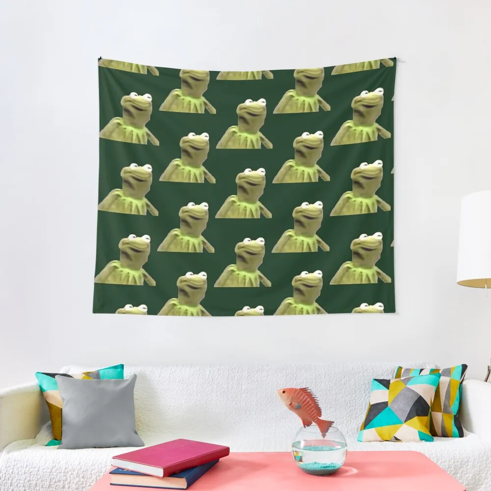 kermit the frog meme Tapestry On The Wall Wall Decorations Wall Decoration Items Tapestry