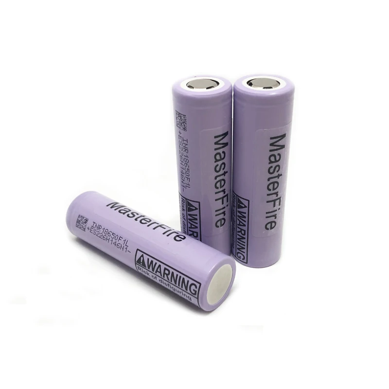 

MasterFire Original 18650 F1L 3.6V 3350mAh INR18650F1L 4.2V Cut Off Rechargeable Lithium Battery Flashlights Batteries Cell