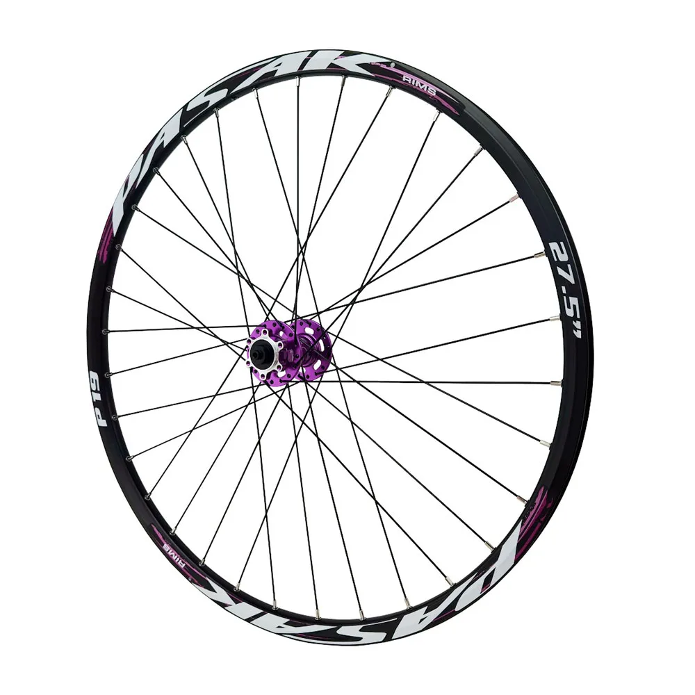 Pasak Mtb Front Wheel 24/26/27.5/29 Inch Disc Brake 6-Bolts 32H Bicycle Single Wheel Thru Axle 15x100mm QR 9x100mm Spokes 14G