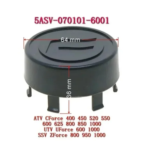 Imagen 2 del producto Paquete original Tapa de llanta de aleación 5ASV- 070101 -6001 para Cforce 500 625 800XC 850 Overland Uforce 600 1000 XL Zforce