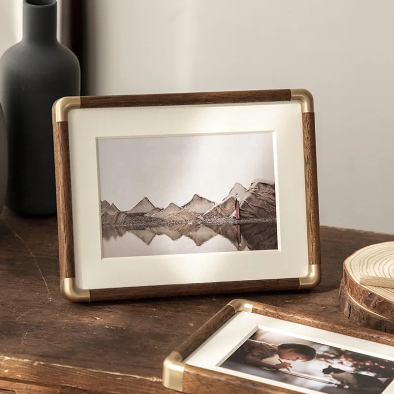 Copper Corner Solid Wood Texture Photo Frame for Tabletop – My Honest Experience After Months of Use