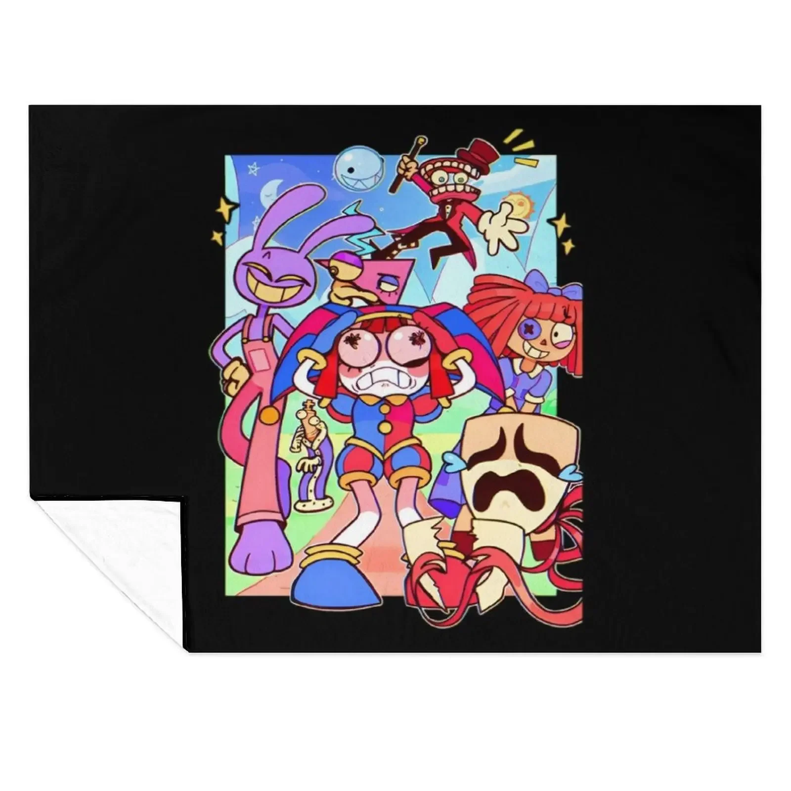 

The Amazing Digital Circus Retro Throw Blanket Large Bed Hair Winter beds Blankets