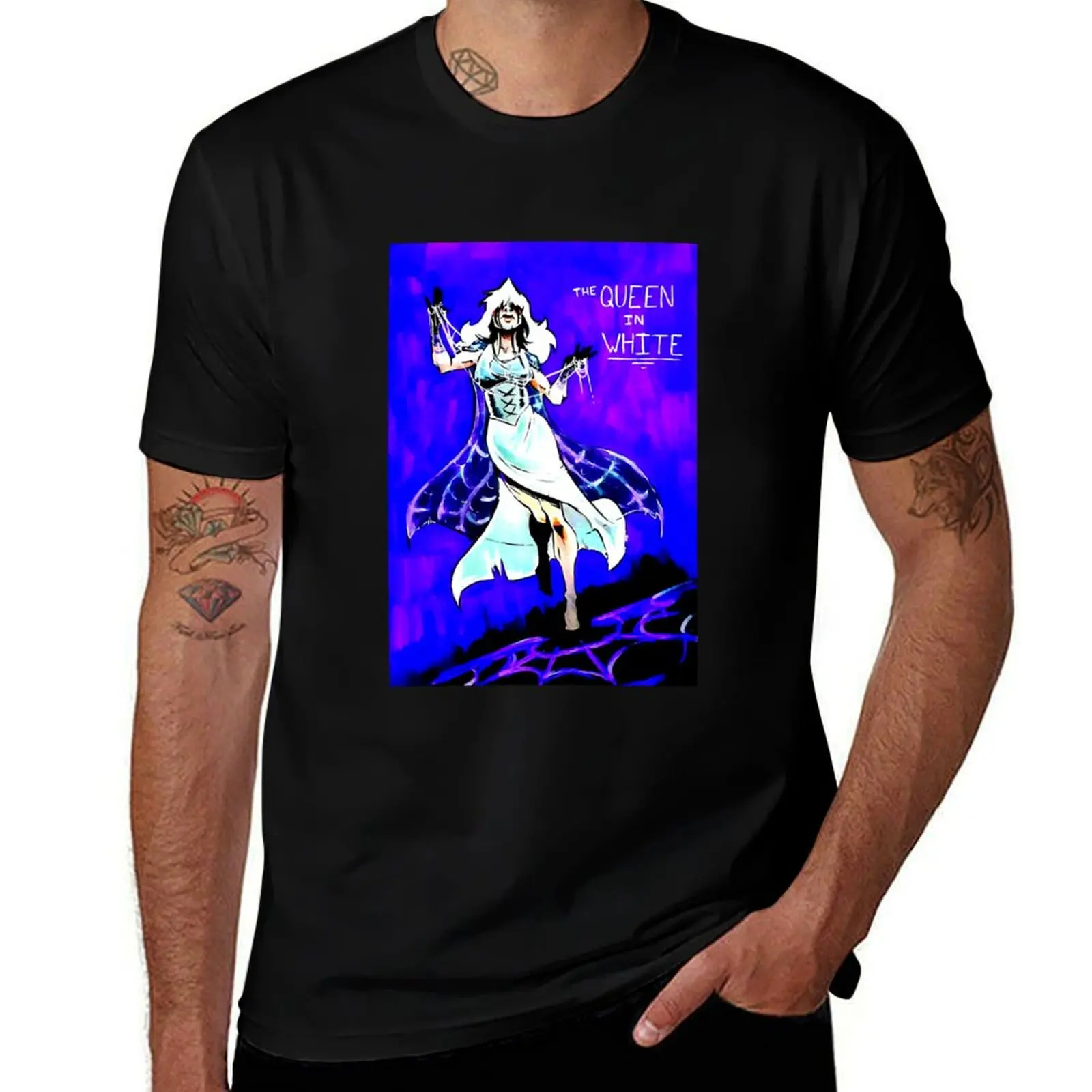 

The Queen in White - Hatchetfield T-Shirt funny shirt cotton Short sleeve tee Clothing mens shirts graphic tee
