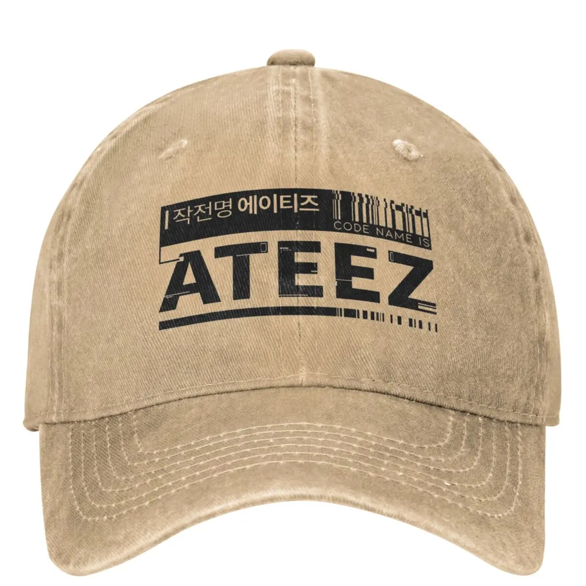 

Ateez Code Idol Kpop Singer Baseball Caps Merch For Men Women Vintage Distressed Washed Hats Sun Cap Adjustable