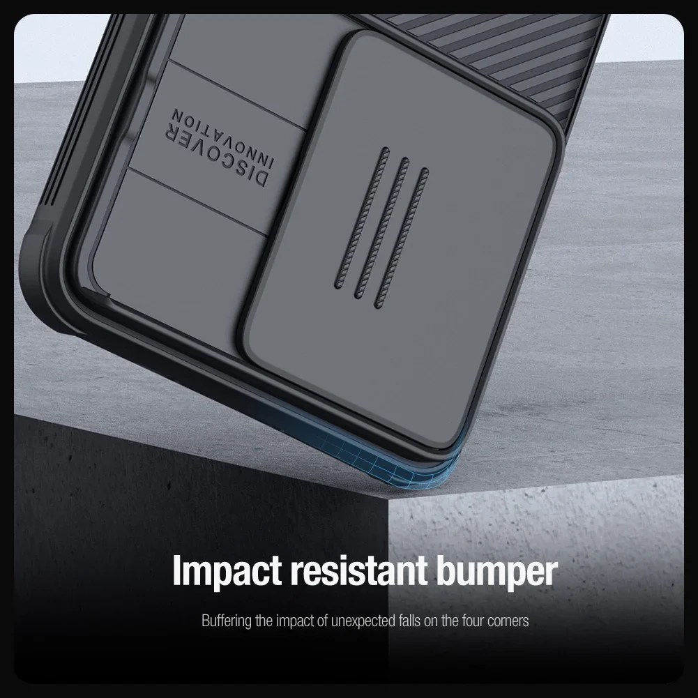 Nillkin dla Xiaomi Poco F6 5G Etui Camshield Pro Twardy PC Ochrona 360 na tył Obudowa z przesuwaną osłoną aparatu Ochrona prywatności Obiektyw Etui na telefon