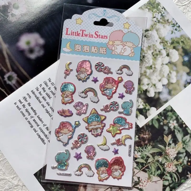 موكا سينامورول لينة لاصق ملصق مرحبا كيتي ليتل توينستارز بريق مصاصة ثلاثية الأبعاد كوب دفتر لتقوم بها بنفسك لاصقة تزيين لعبة #4