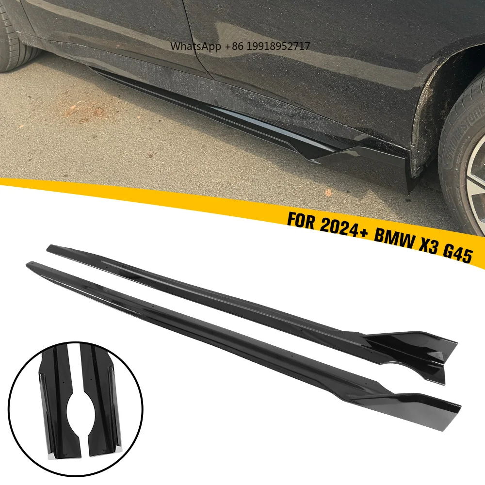 

Haosheng G45 Exterior Accessories Side Skirts Protector Cover Trim Plastic Carbon Fiber Look Side Skirt for BMW X3 G45 JJ176