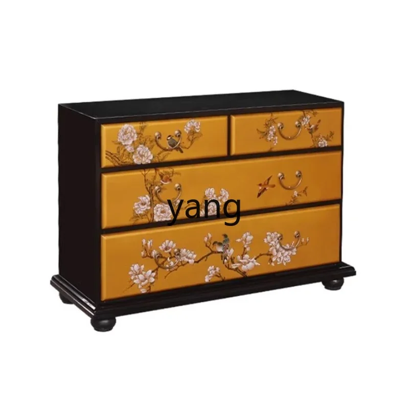 LZR living room decorative storage porch cabinet hand painted bedroom drawer locker