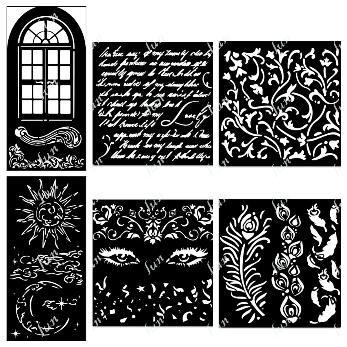 

Ornaments Small Stencil DIY Layering Stencils Graphics Painting Scrapbooking Ornament Album Embossed Template Stencil New 2025