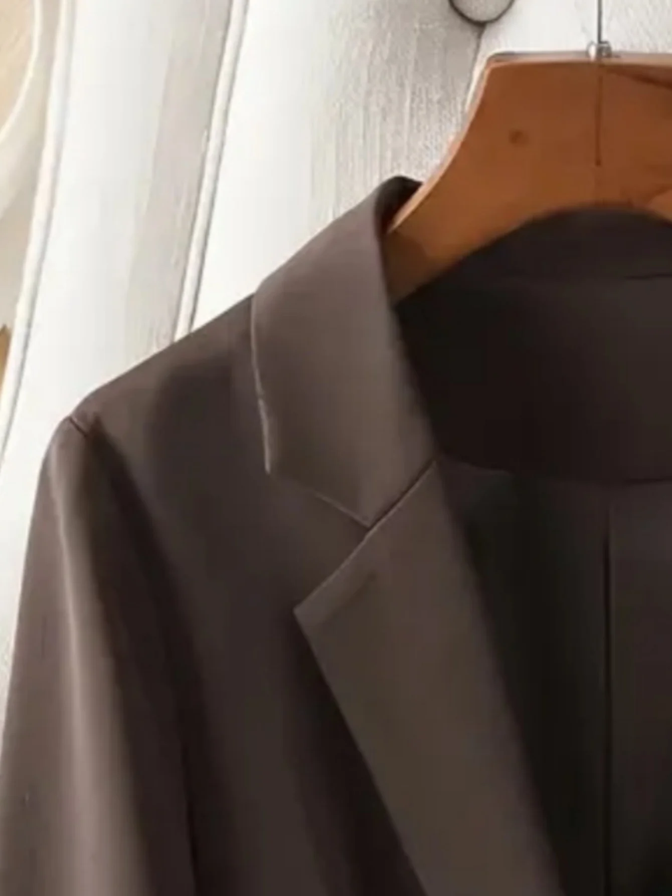 Elegant Brown Blazer for Women Single Button Slim Fit Business Commuter Suit Jacket Korean Fashion OL Style New Spring/Autumn