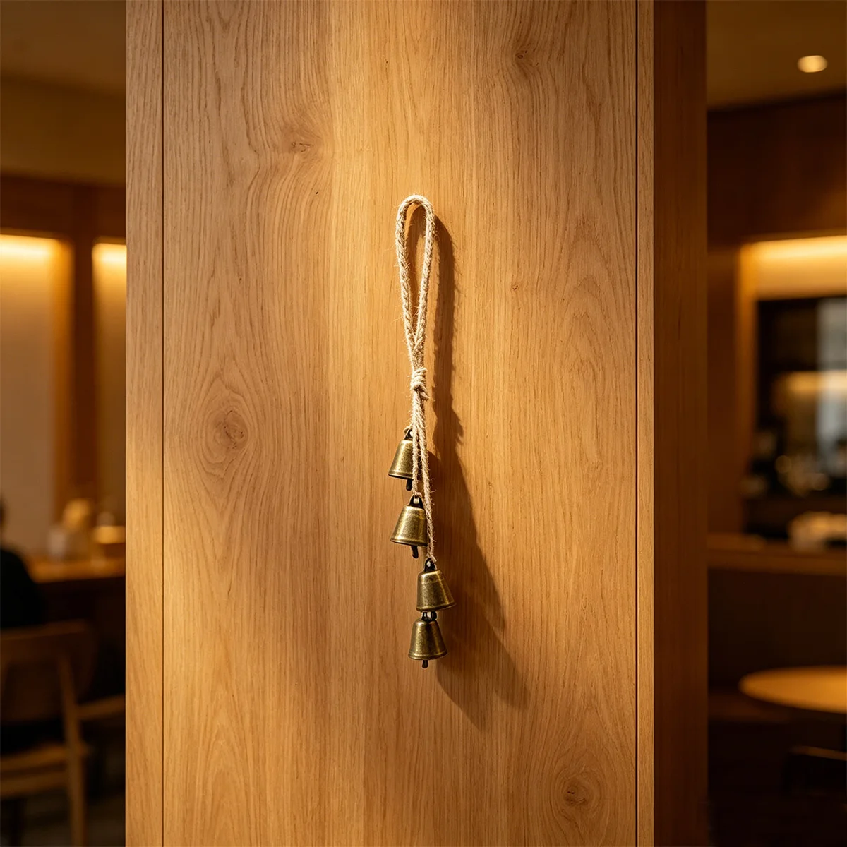 1Pc Bronze Bell, Minimalist Style, Decorative Hanging Doorbell, Door Guard, Home Decoration, Suitable for Indoor/Outdoor Walls, Entry Door Handle, Decorative Hanging Ornament for the Side of the Fence Entrance Door.