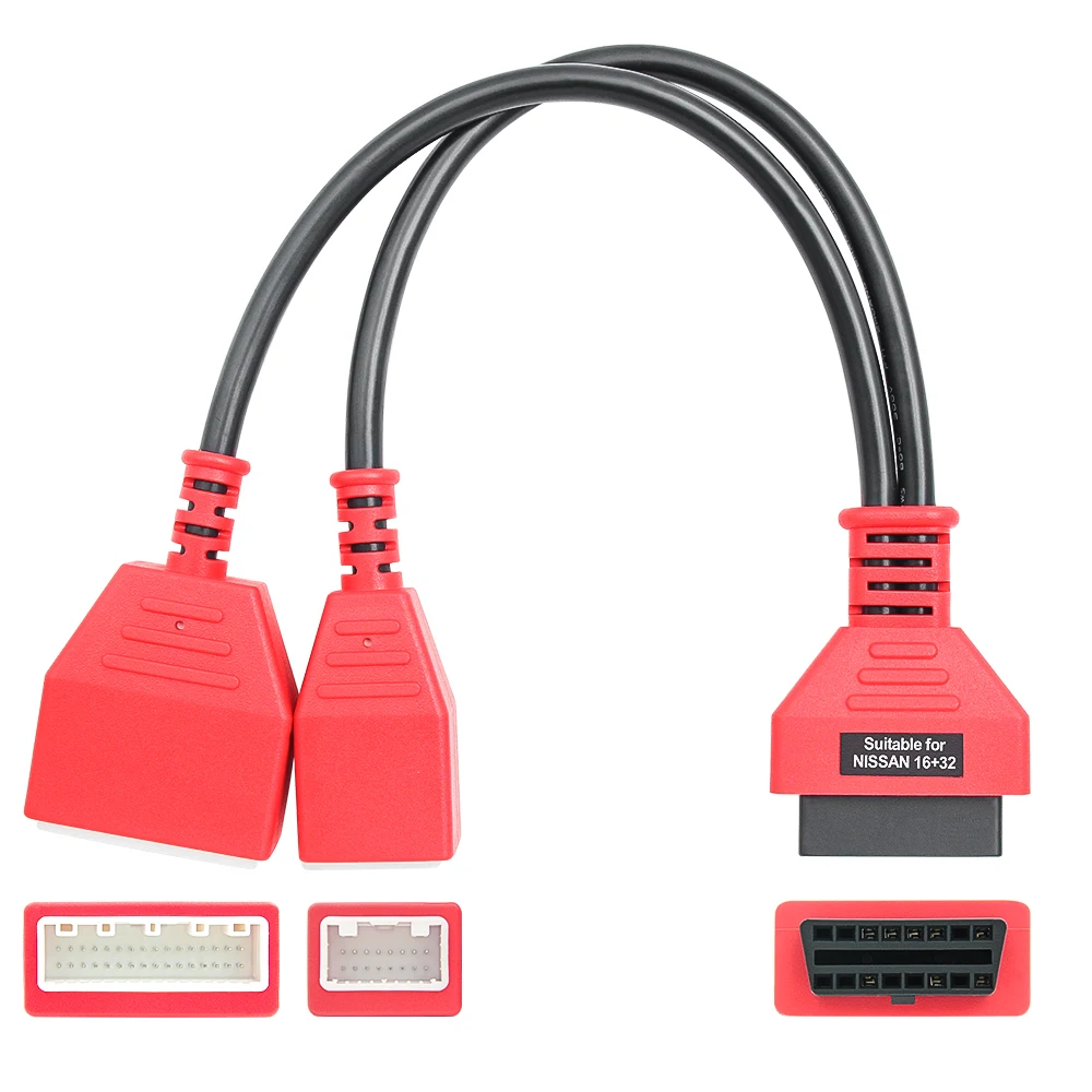 

16+32 Pin OBD2 Adapter Cable Key Programming No Password Work with Autel IM508/IM608 Lonsdor/K518SE Car Diagnostic Tool