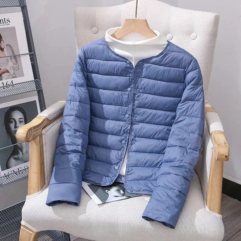 Women Autumn Winter Lightweight Down Cotton Coat New Women Short Parka Coat Women Casual Long Sleeve Outwear Women Down Coat