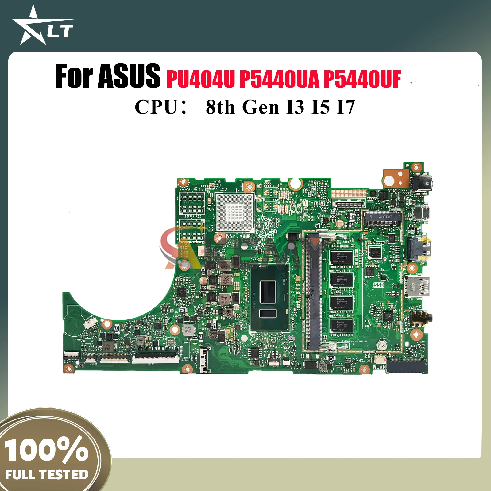 

P5440UA Laptop Motherboard For ASUS ProArt P5440UF P5440UA PU404U P5440U Notebook Mainboard With I3 I5 I7 CPU 100% tests OK stk