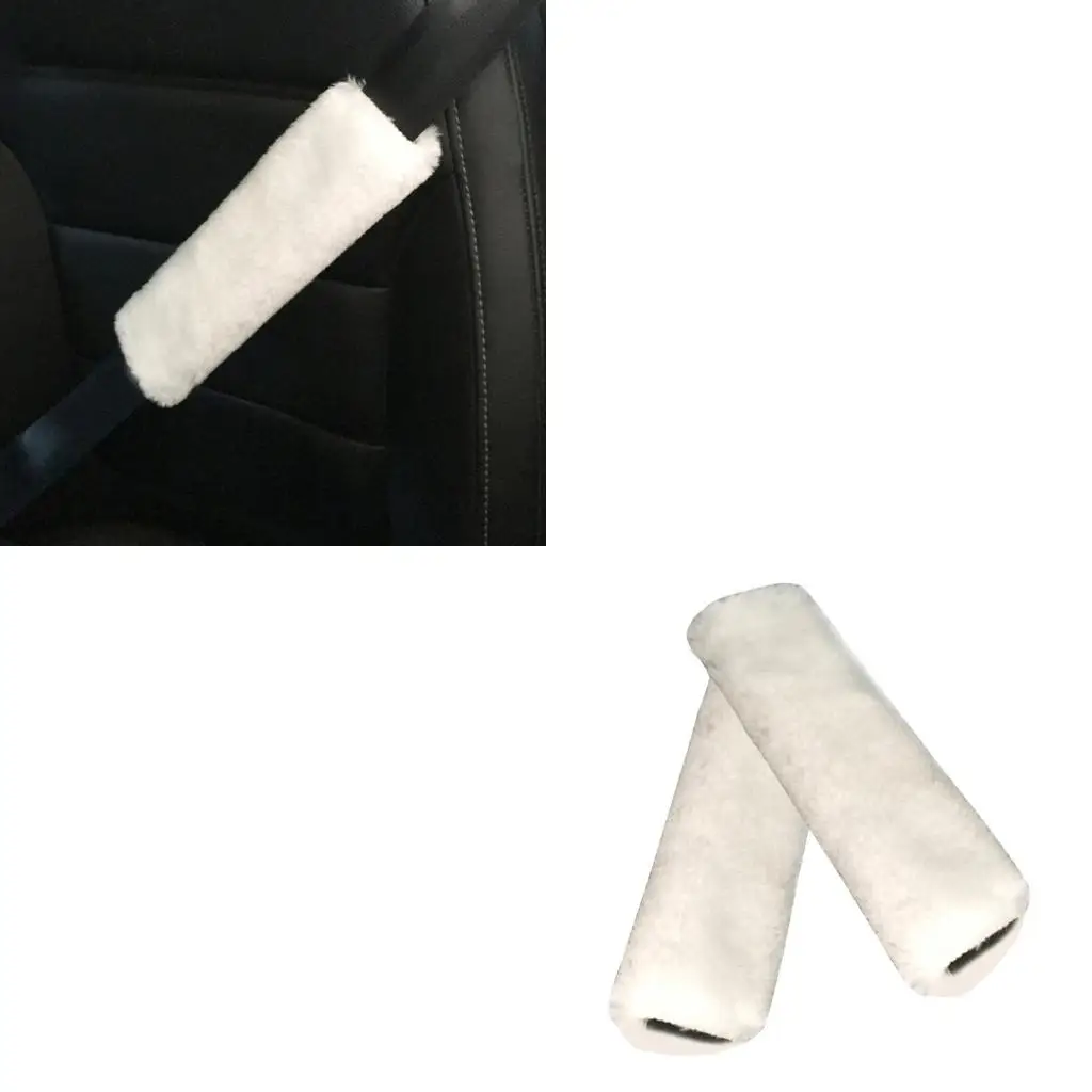

2Pcs Seatbelt Protector Cover Pads Universal Car Safety Belt Strap Cushion